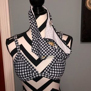 Black/White Swimsuit